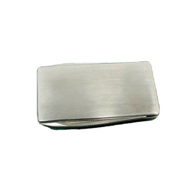 Money Clip Jaguar Stainless Steel Knife Nail File Credit Card Cash - Picture 1 of 10